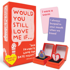 Lucky Egg Would You Still Love Me If card game packaging ready for gifting.