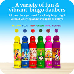 Lucky Lady Bingo Daubers smooth application with sponge-tip for clean, consistent dabs.