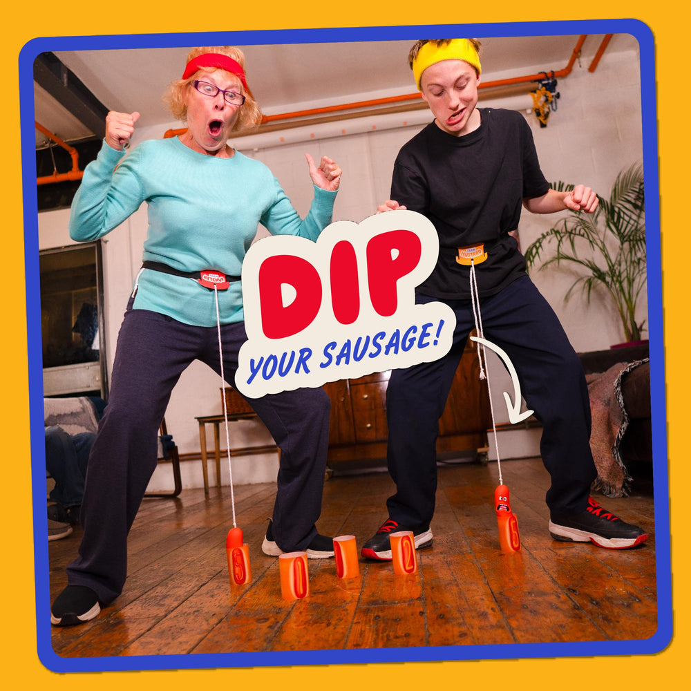 Lucky Egg Swing Your Sausage used outdoors on a camp night for hours of fun