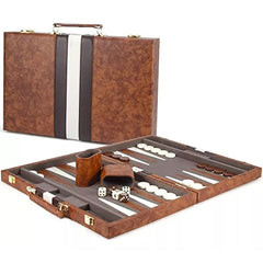 LuckyWish backgammon board opened for quick, distraction-free gameplay.