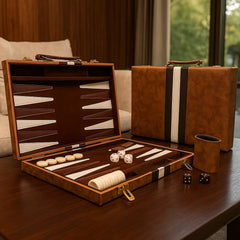 LuckyWish gift-ready backgammon set ideal for game nights.