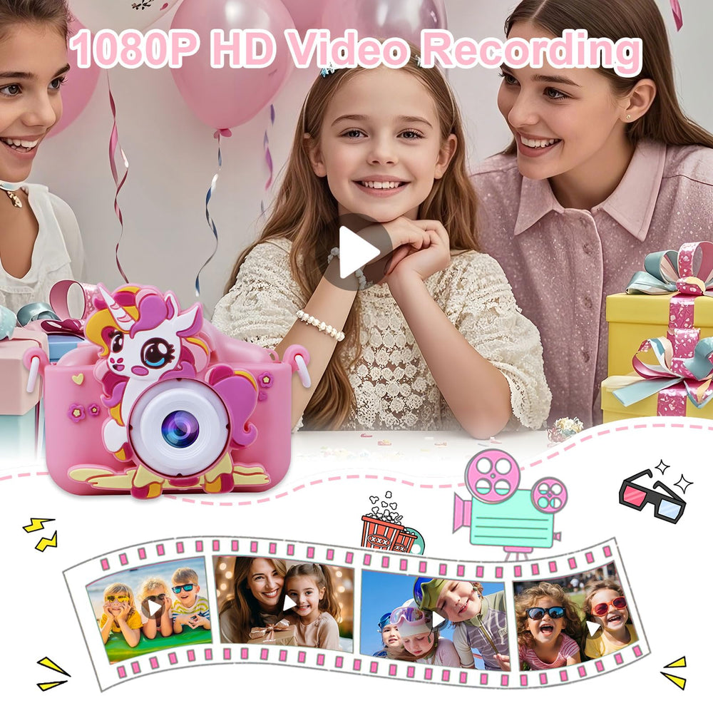 LucLuv Kids Camera offers 28 scene filters to spark creativity in every shot.