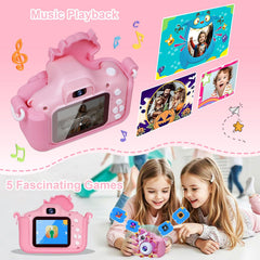 LucLuv Kids Camera built-in rechargeable battery supports hours of play.