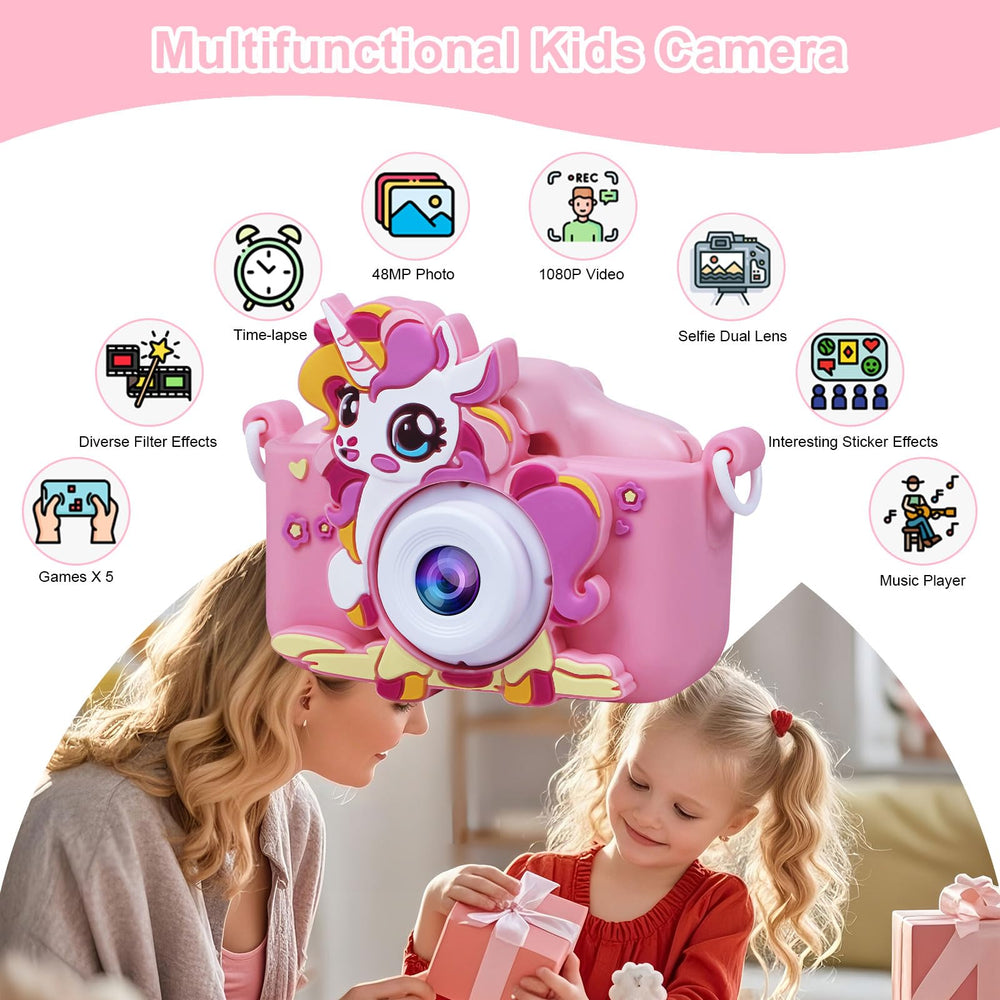 LucLuv Kids Camera selfie mode captures quick photos and keeps memories close.