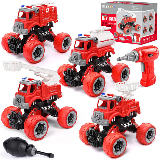 LUDILO fire truck take-apart kit boosts hands-on learning and problem solving.