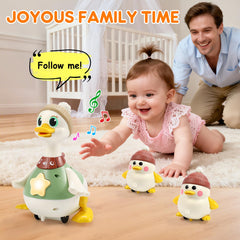 LUDILO duck toy volume control and battery access close-up