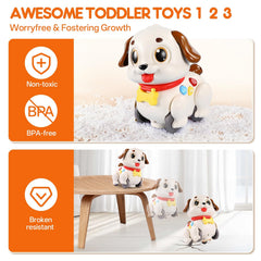 LUDILO puppy obstacle-avoidance wheel helping navigate spaces
