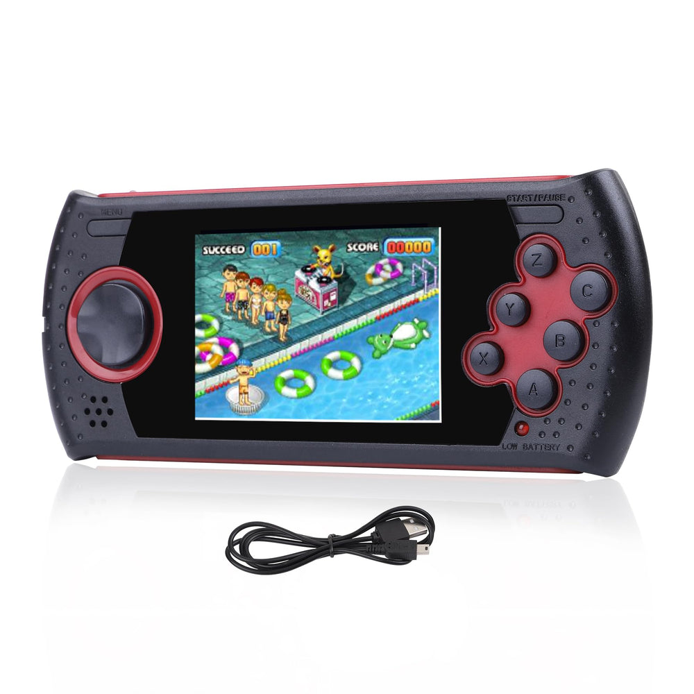 LUHYAUAN 16bit handheld console front view for portable retro gaming on the go.