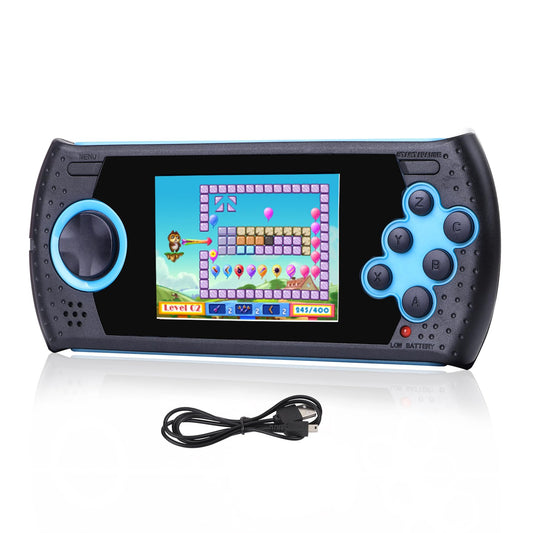 LUHYAUAN 16-bit handheld front view for portable on-the-go gaming.