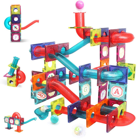 LUKAT 125-piece magnetic tiles set invites imaginative play and early STEM exploration.