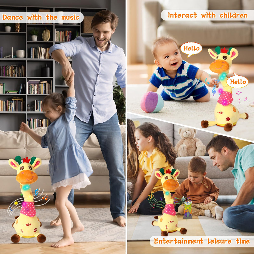 LUKETURE Giraffe Toy battery operation for easy at home fun.