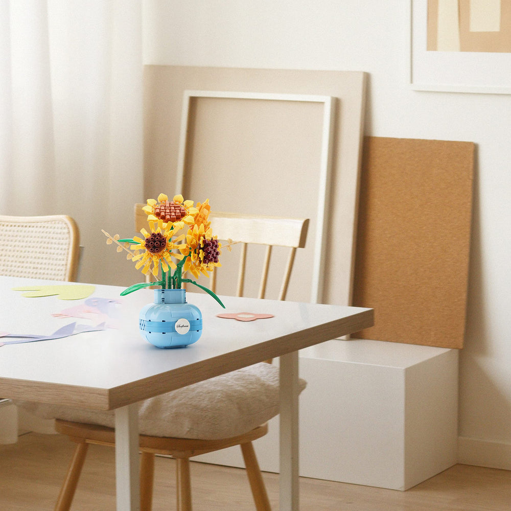 Gift-ready packaging makes LUKHANG sunflower bouquet a thoughtful present.