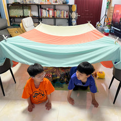 Lukidoki Magic Fort anchor weights and straps—stable fort setup on various surfaces