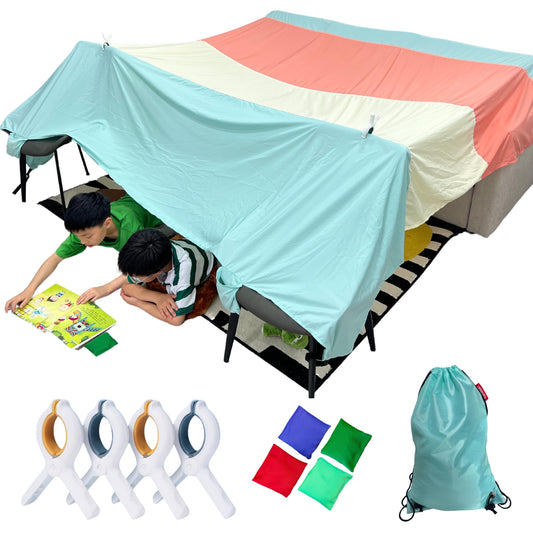 Lukidoki Magic Fort fabric close-up—soft, skin-friendly material for comfortable play