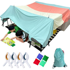 Lukidoki Magic Fort fabric close-up—soft, skin-friendly material for comfortable play