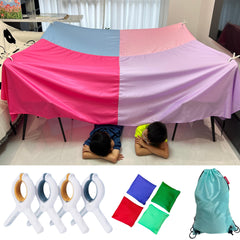 lukidoki Magic Fort setup demonstrates quick, spacious play space for imaginative adventures