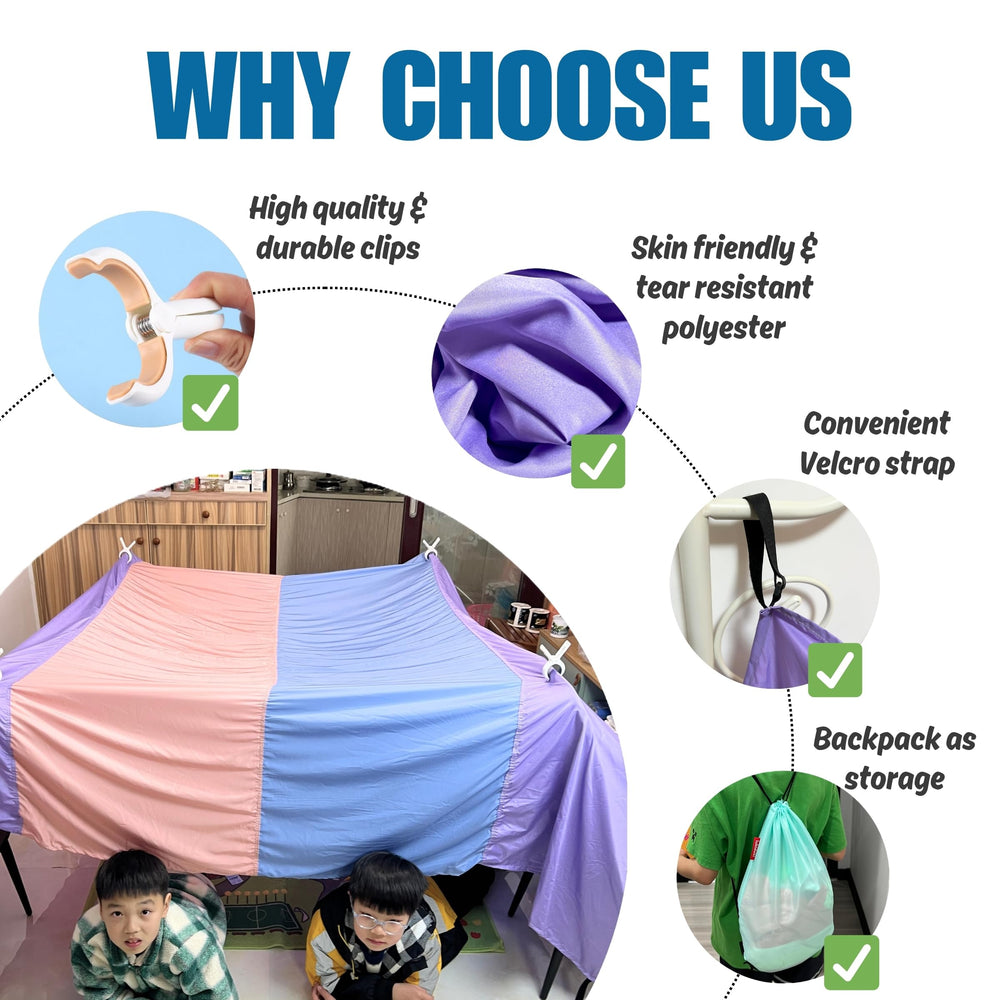 lukidoki Secure anchors and velcro straps keep the fort steady