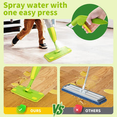 Lullulii microfiber pad absorbs dust and spills with gentle friction.
