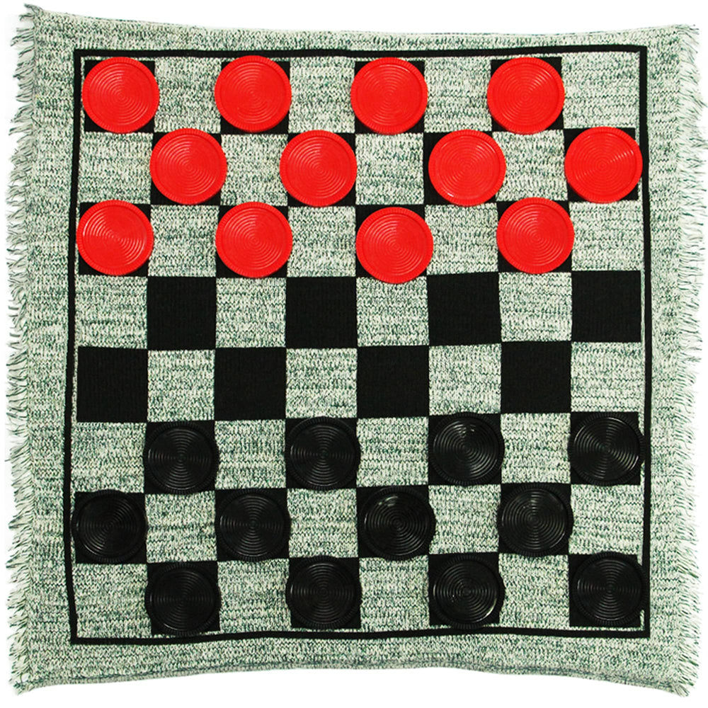 Lulu Home Jumbo Checkers board setup for a family game night.