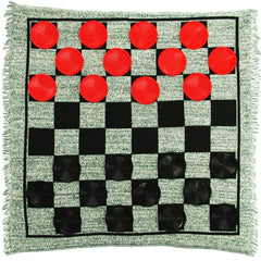 Lulu Home Jumbo Checkers board setup for a family game night.