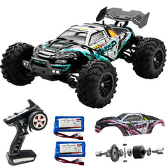 LUMENAS 1:16 brushless RC car front view for high-speed off-road excitement