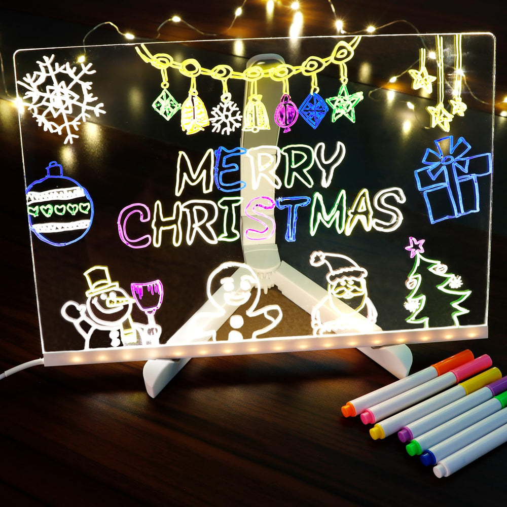 Lumiboard lit display illustrating seven-color panel for creativity