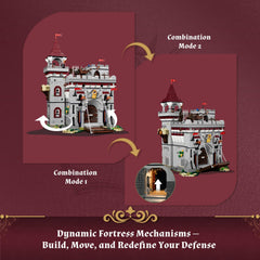 Lumibricks swinging battering ram supports dramatic siege displays.