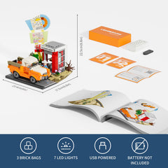 Lumibricks road series collection pairs with other sets for extended adventures.