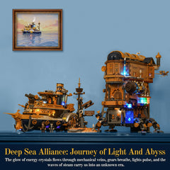 Lumibricks Steampunk Steamship minifigures enhance storytelling on the board