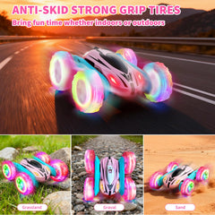 Lumiparty 4WD off-road RC car on varied outdoor terrain.