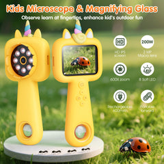 Lumiscp stores 200 photos and videos for review.