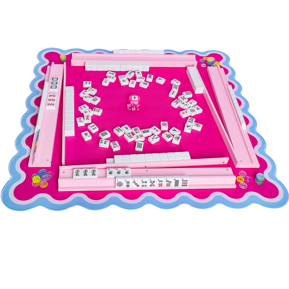LUMIVIA set of four pink racks fits cleanly on tabletops.