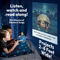 Luna Storytime Angel Figurine: Three Stories of Courage visuals with uplifting narration for resilience.