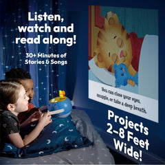 LUNA STORYTIME Owl nightlight with calming music for bedtime.