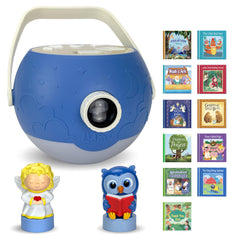 Luna StoryTime projector bundle unboxed for screen-free storytelling setup.
