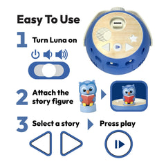 Luna StoryTime Projector uses USB-C or batteries for portable use