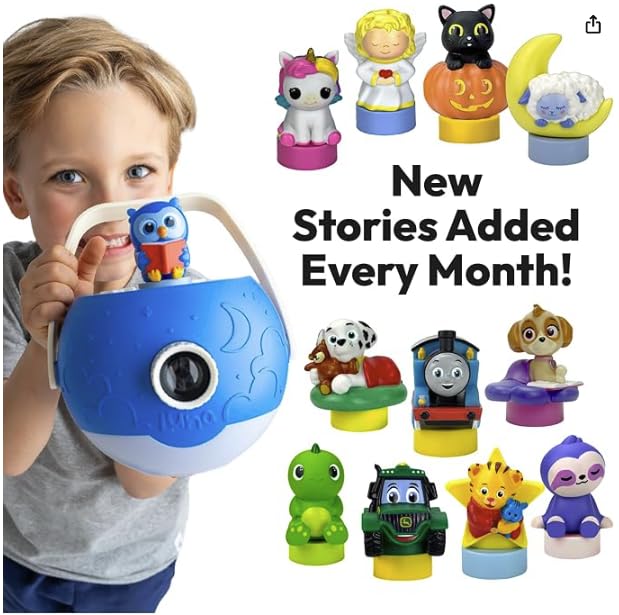 LUNA STORYTIME Screen-free storytelling supports focused playtime and bonding.