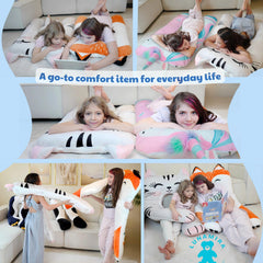 LUNAMIRA Fox Kids Body Pillow knee padding use during nap time