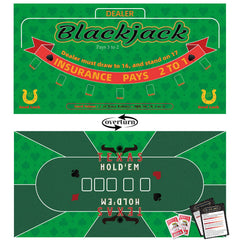 Lunorvexia double-sided poker mat Texas Hold'em side for casual home games