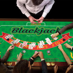 Lunorvexia poker mat with protective cover for easy storage