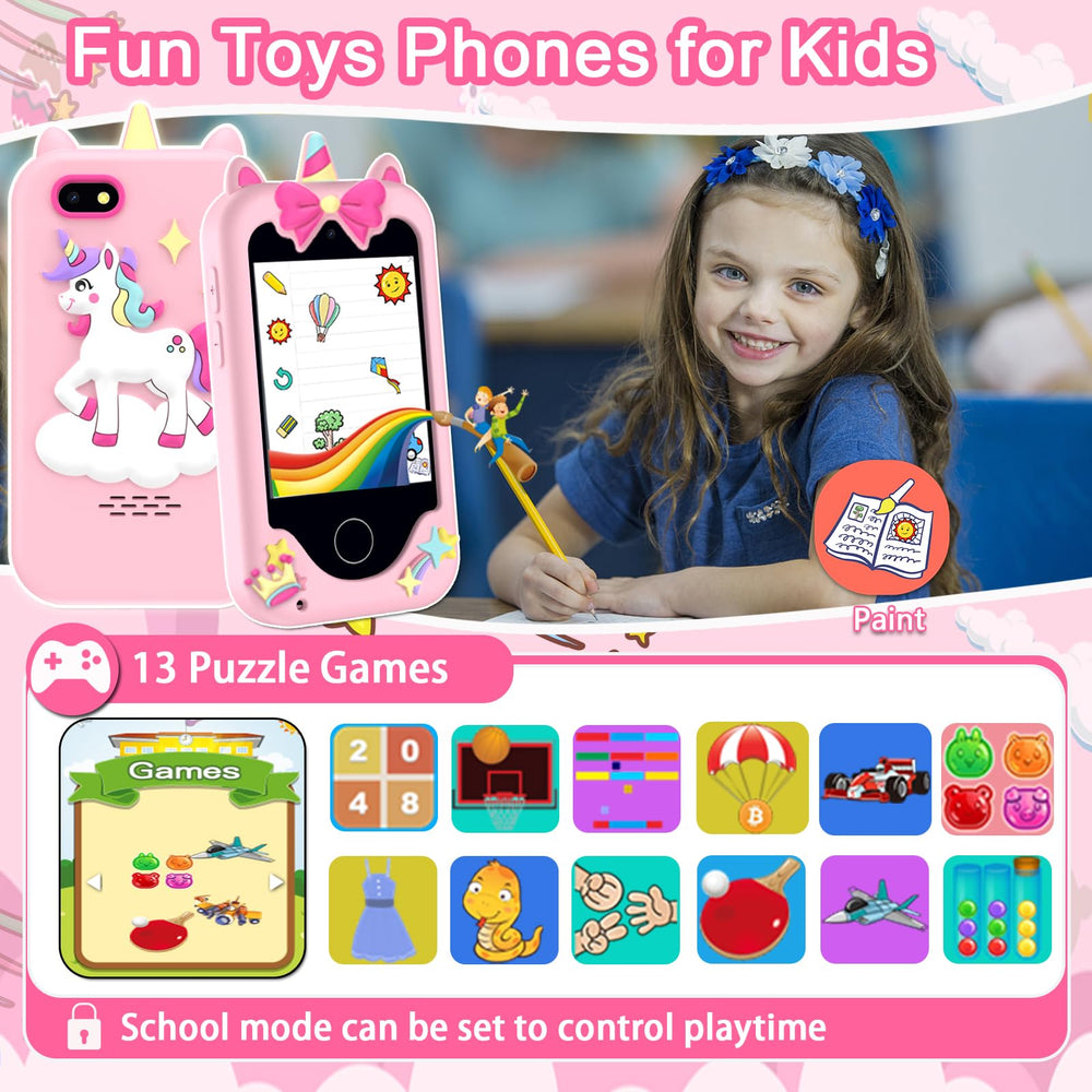 Luoba Kids Phone includes 8GB memory card for music and stories