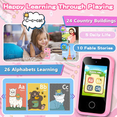 Luoba kids phone dual camera, easy selfies and video moments.