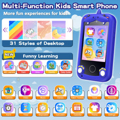 Luoba Kids Phone dual cameras for quick selfies with friends.