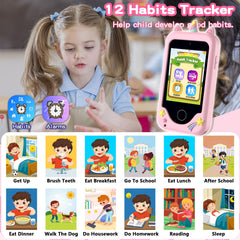 Luoba Kids Phone lanyard image highlights secure portability.