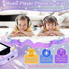 Luoba phone music player and 8GB card for storage of tunes.