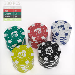 LUOBAO 39mm diameter poker chip with professional table feel