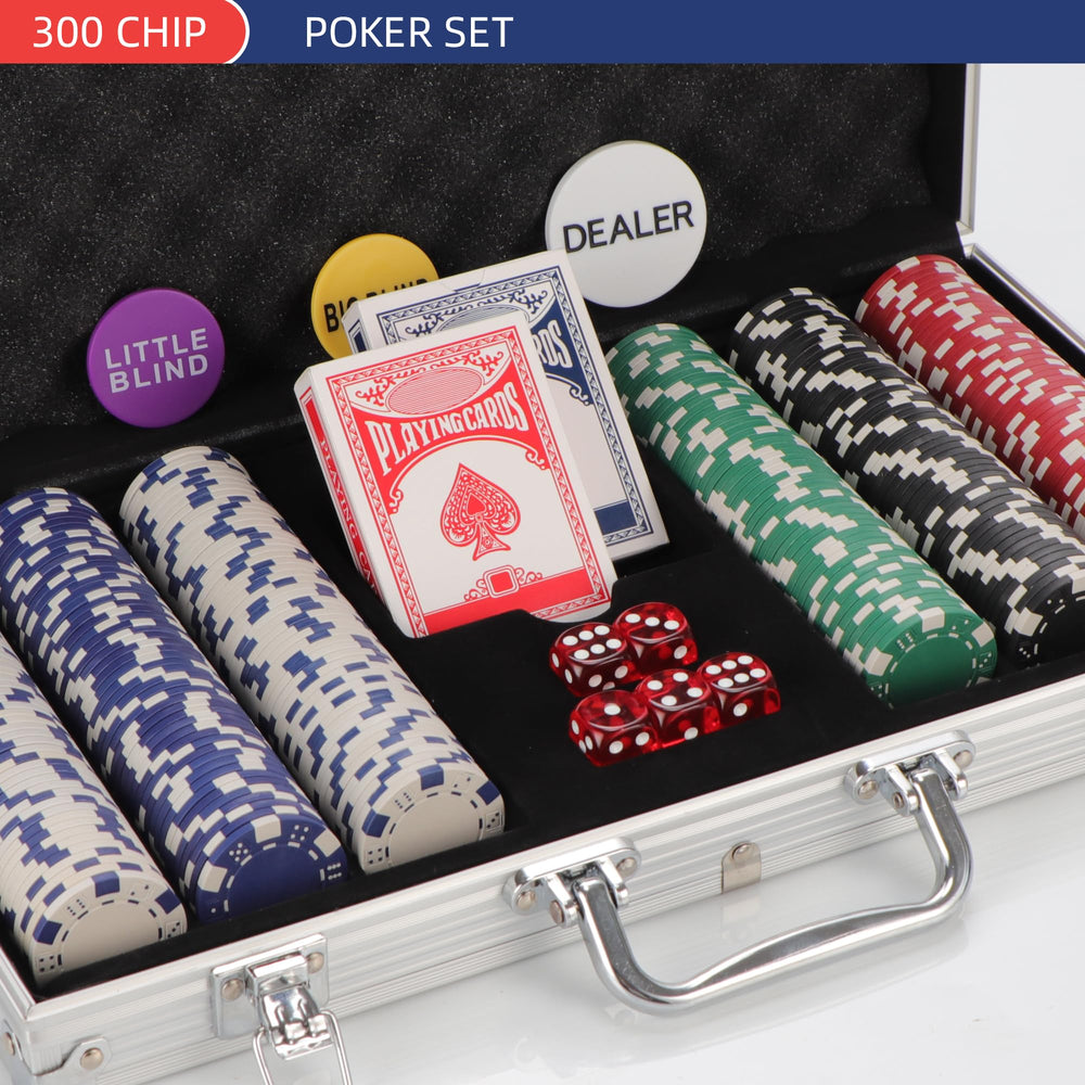 LUOBAO aluminum poker case open showing secure storage