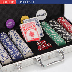 LUOBAO aluminum poker case open showing secure storage