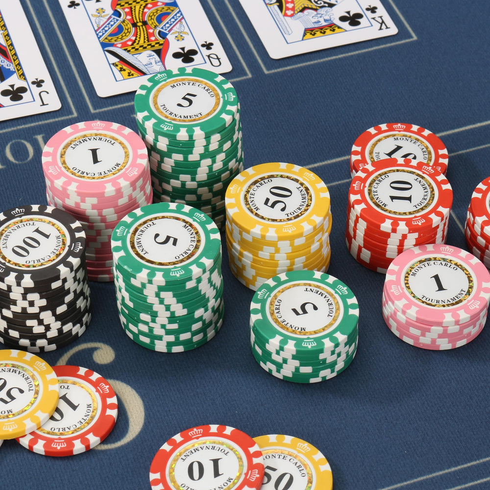 LUOBAO Casino-style chips ideal for poker nights and tournaments.