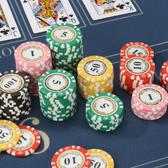 LUOBAO Casino-style chips ideal for poker nights and tournaments.